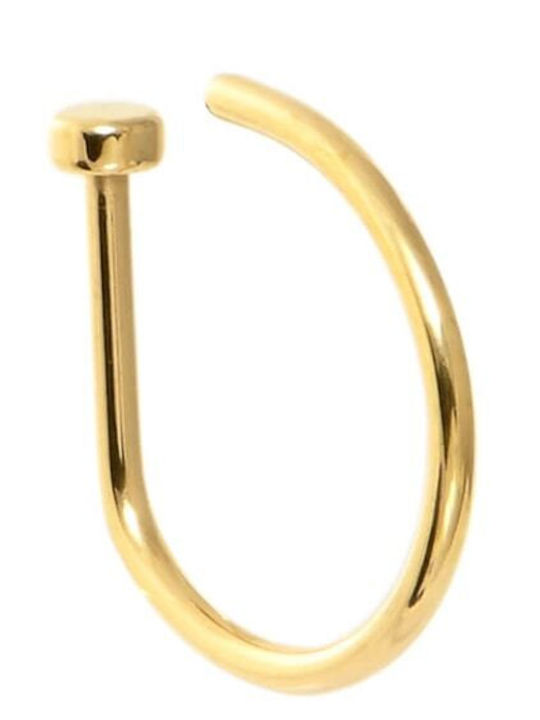 Asimi Faux Gold Plated Nose Piercing Surgical Steel 316l 1 Piece Gold Plated