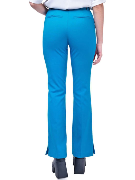 MY T Women's Fabric Trousers Petrol
