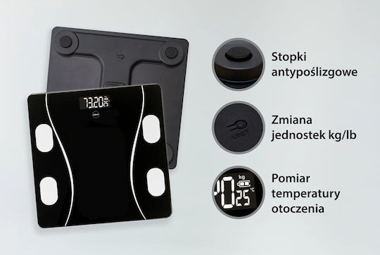 Tanita Smart Ζυγαριά 180kg με Λιπομετρητή & Bluetooth Μαύρη