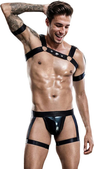 Sexy Ανδρικό Top Μαύρο