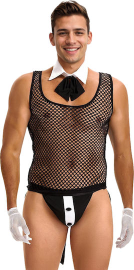 Sexy Ανδρικό Top Μαύρο