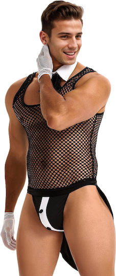Sexy Ανδρικό Top Μαύρο