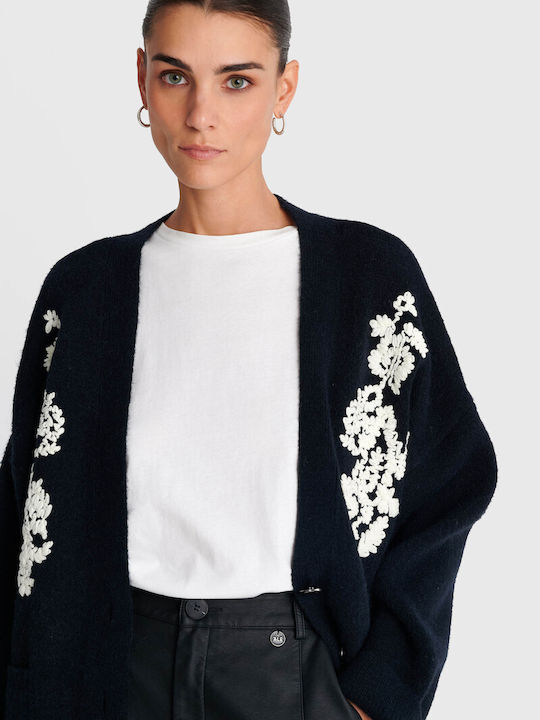 Cardigan Tricotat pentru Femei Negru