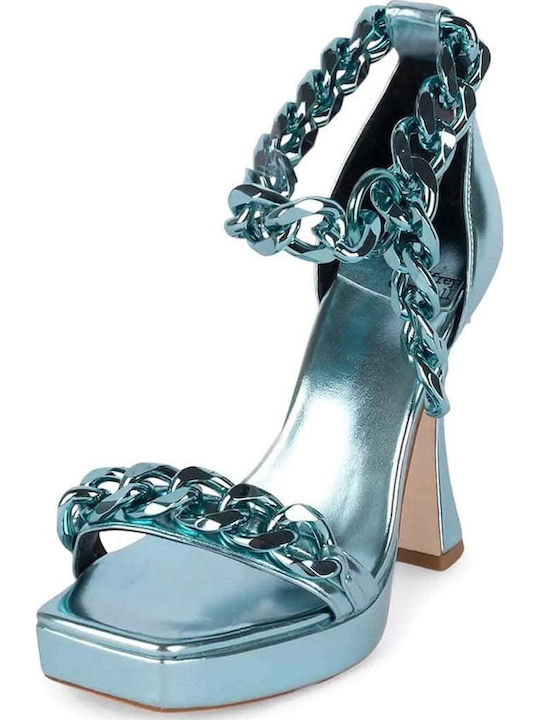 Jeffrey Campbell Silverlake Met Heels Sandalen Blau