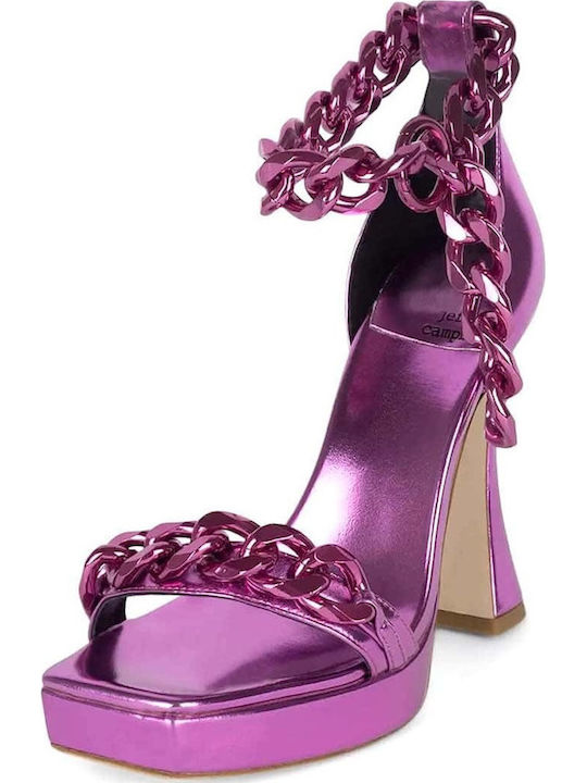 Jeffrey Campbell Silverlake Met Heels Πέδιλα Ροζ