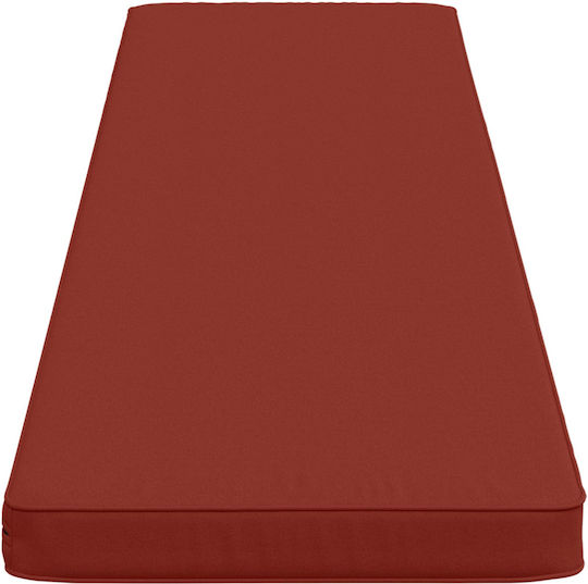 vidaXL Μαξιλάρι για Παγκάκι Κήπου Κόκκινο 2τμχ 170x40εκ.
