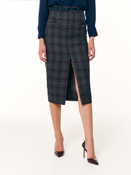 Forel Pencil Φούστα Darkblue