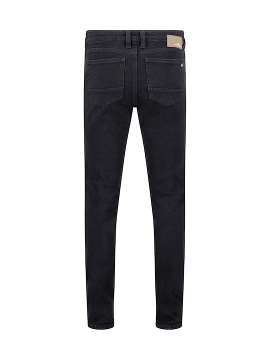 Мъжки еластични дънки Relaxed Fit Black Denim