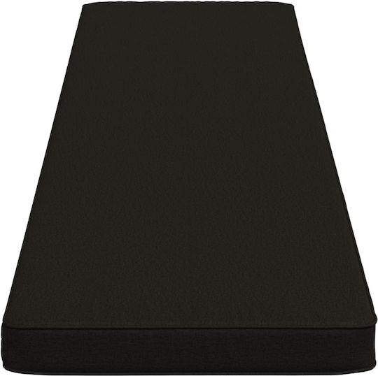 vidaXL Gartenbankkissen Schwarz 2 Stück 200 x 40 cm