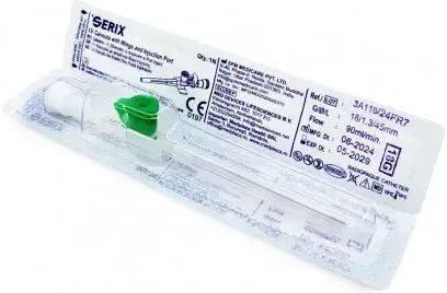 IV Catheters Cannula Wings Injection Port Serix 100 Pieces 16G