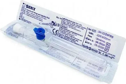 I.V. Catheters Cannula with Wings and Injection Port Serix 100 Pieces 18g