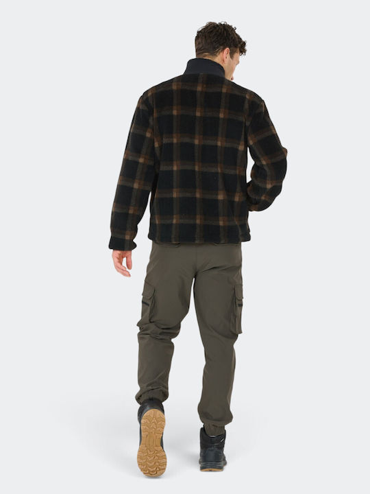 Herren-Fleecejacke Schwarz