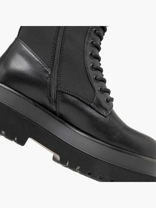 Any.sway Damen Schwarze Kampfstiefel