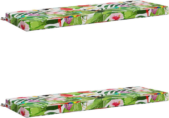 vidaXL Възглавници за градинска пейка Soest Многоцветни 2 бр. 140x50 см