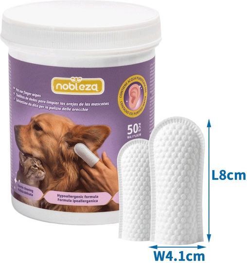 Nobleza Ear Cleaning Wipes for Dogs and Cats 50 Pieces