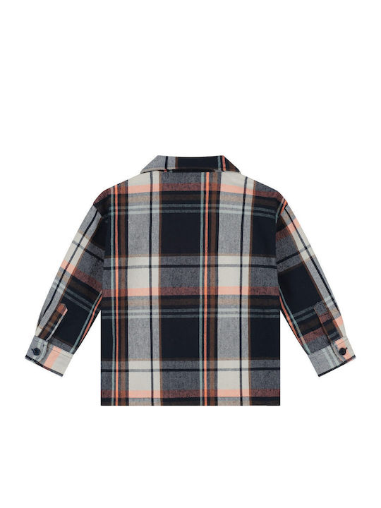 Kids' Checked Long-Sleeved Shirt Multicolour Stains And Stories