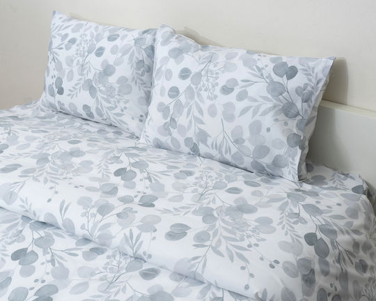 Anna Riska Semi-Double Bed Sheet Set 180x270cm Grey (3pcs)