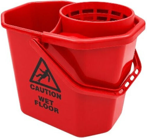 IPC Pulex Plastic Bucket with 12 L Capacity Red