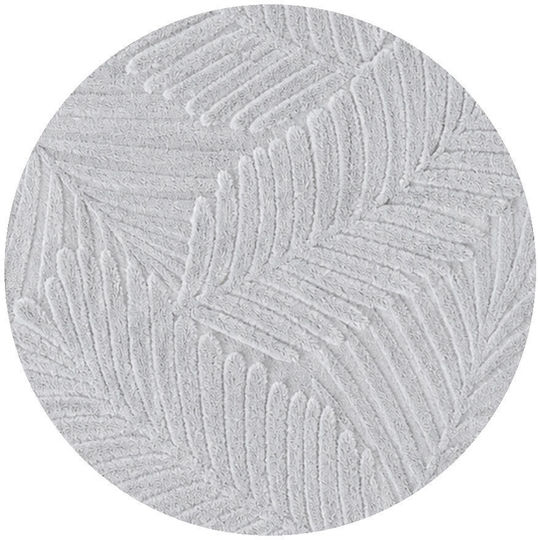 Chios Hellas Leaves Non-Slip Rectangular Rug Grey 140x200cm 31982-GREY