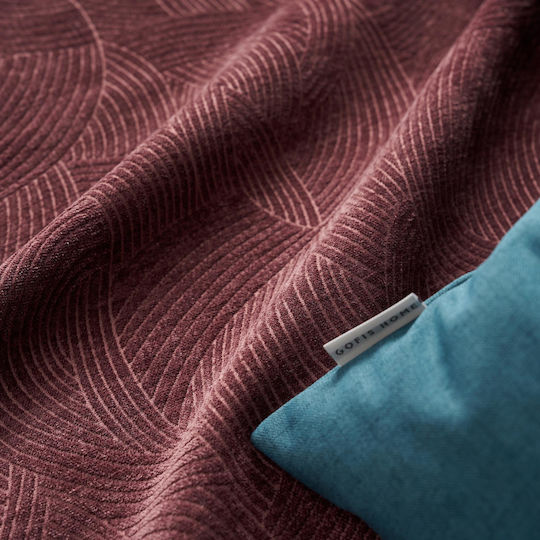 Gofis Home Nimbus Two-Seater Sofa Throw W180xL250cm Red Wine