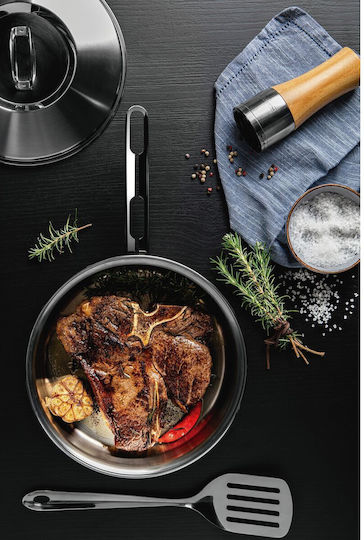 Tramontina Stainless Steel Pan with Lid 24cm