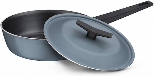Tramontina Aluminum Saute Pan with Lid and Non-Stick Coating 24cm