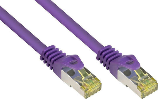 Alcasa S/FTP Кат.7 (10Gbps) Мрежов Кабел Ethernet 0.5м Сив