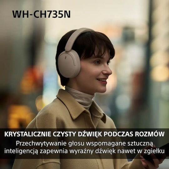 WHCH735N Ασύρματα / Ενσύρματα Over Ear Ακουστικά Μαύρα