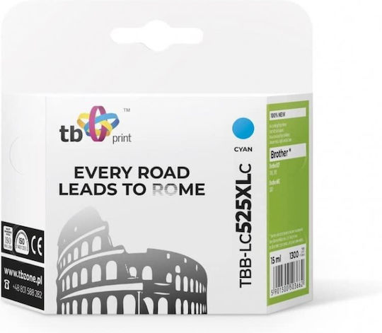 TB Print Cerneală Compatibilă Pentru Imprimantă InkJet Brother 1300 Pagini 15ml Cian 1 Bucată