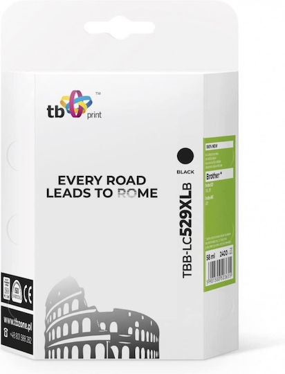 TB Print Compatible Inkjet Printer Cartridge Brother 2400 Pages 58ml Black 1 Piece