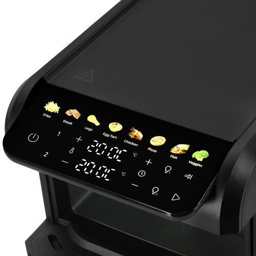 Air Fryer με Διπλό Αποσπώμενο Κάδο 10lt Μαύρο AD 6325