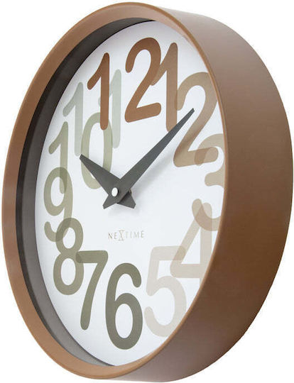 Nextime Αθόρυβο Ρολόι Τοίχου Πλαστικό Ø30cm
