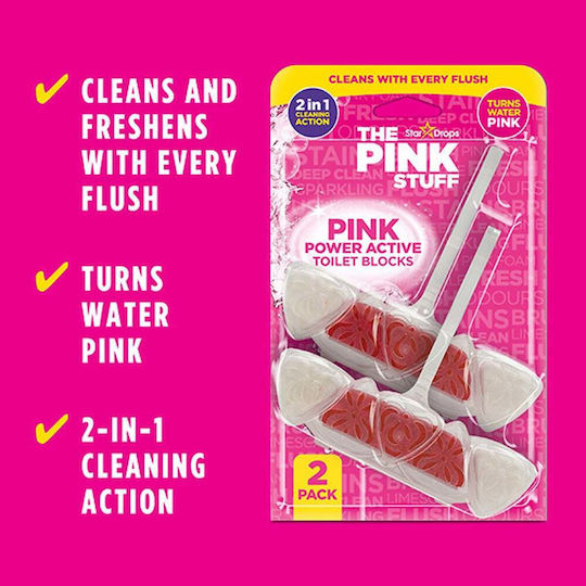 The Pink Stuff Block Λεκάνης με Άρωμα Φρεσκάδας 2x40gr