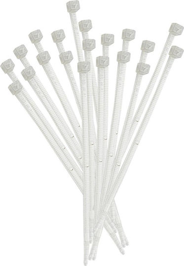 Elematic Legături Cablu Din Plastic 365mmx7.5mm În Culoare Albă 100 Bucăți 5227E
