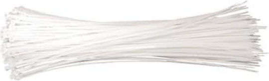 Vorel Legături Cablu Din Plastic 430mmx4.8mm În Culoare Albă 100 Buc