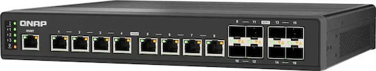 QNap QSW-IM3216-8S8T Managed L2 Switch με 8 Θύρες Gigabit (1Gbps) Ethernet και 4 SFP Θύρες