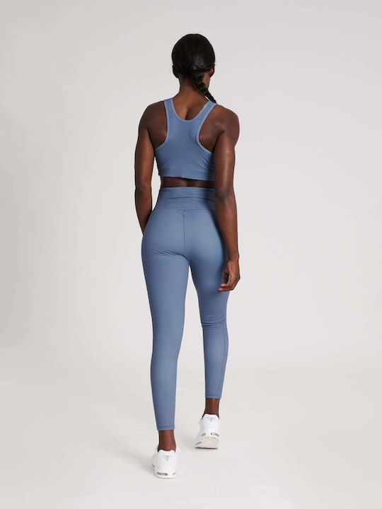 Women's Athletic Sports Bra Blue Grey