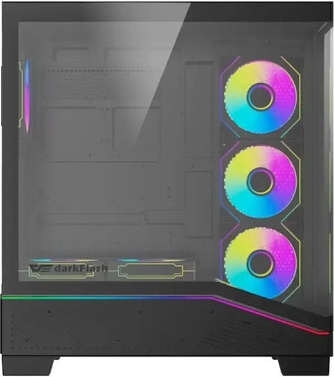 K430 Gaming Midi Tower Computer Case with Side Window Black