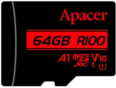 microSDHC 64GB U1 V10 A1 UHS-I cu adaptor AP64GMCSX10UB-R