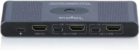 Digitus DS-12855 KVM И Превключвател На Данни С USB-C / HDMI