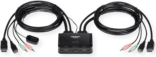 Trendnet TK-220DPI Comutator KVM și de Date cu Audio DisplayPort USB