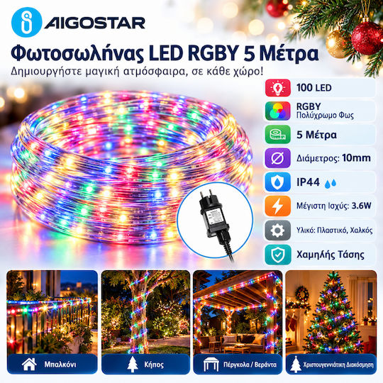 Christmas Tube Light 100 Bulbs 5m IP44