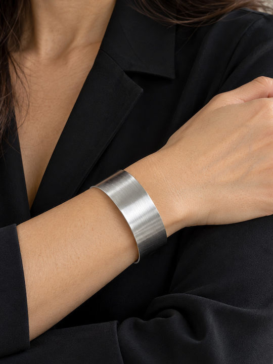 Kingleap Women's Steel Cuff Bracelet