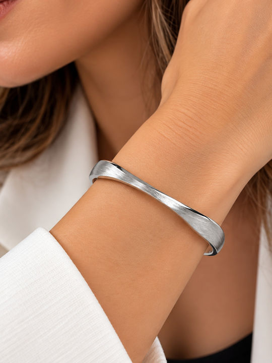 Kingleap Women's Steel Cuff Bracelet