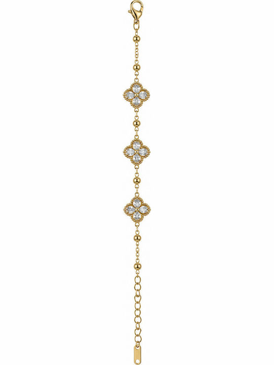 Kingleap Women's Gold-Plated Steel Chain Bracelet