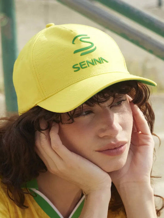 Ayrton Senna Asle10901ylw-osfm Cap Curved Debossed Yellow 2026 Ayrton Senna Asle10901ylw-osfm Cap Curved Debossed Yellow 2026