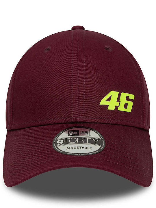 Vr46 9forty Cap Seasonal New Era #46 Burgundy