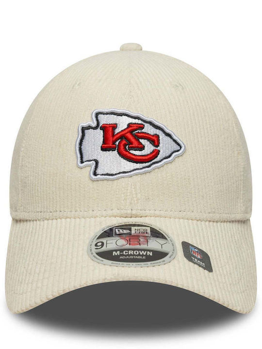 Шапка с козирка Kansas City Chiefs NFL Cap Cord Logo 9FORTY New Era Бежова