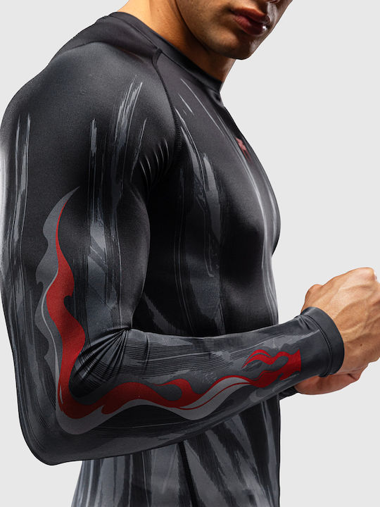 Venum Ανδρική Μακρυμάνικη Μπλούζα VENUM-06349-109 για Jiu-Jitsu / MMA Μαύρη