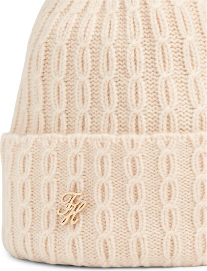 Unisex Strickmütze in Beige